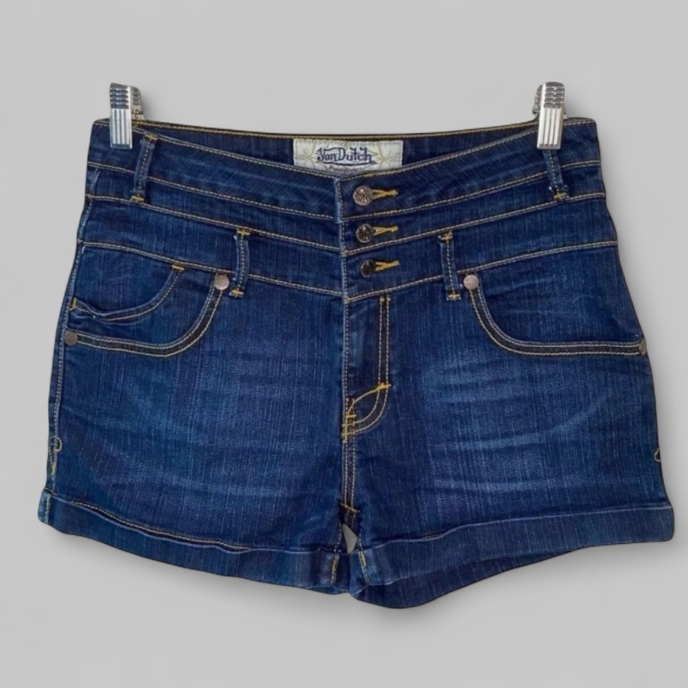 Vintage Y2K  Von Dutch Jean Shorts